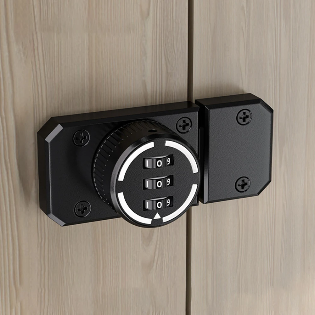 Zinc Alloy Keyless Drawer Cabinet Lock Rotary 3-Digit Combination Door Lock Cabinet Lock The Lock Allows You To Easily Change