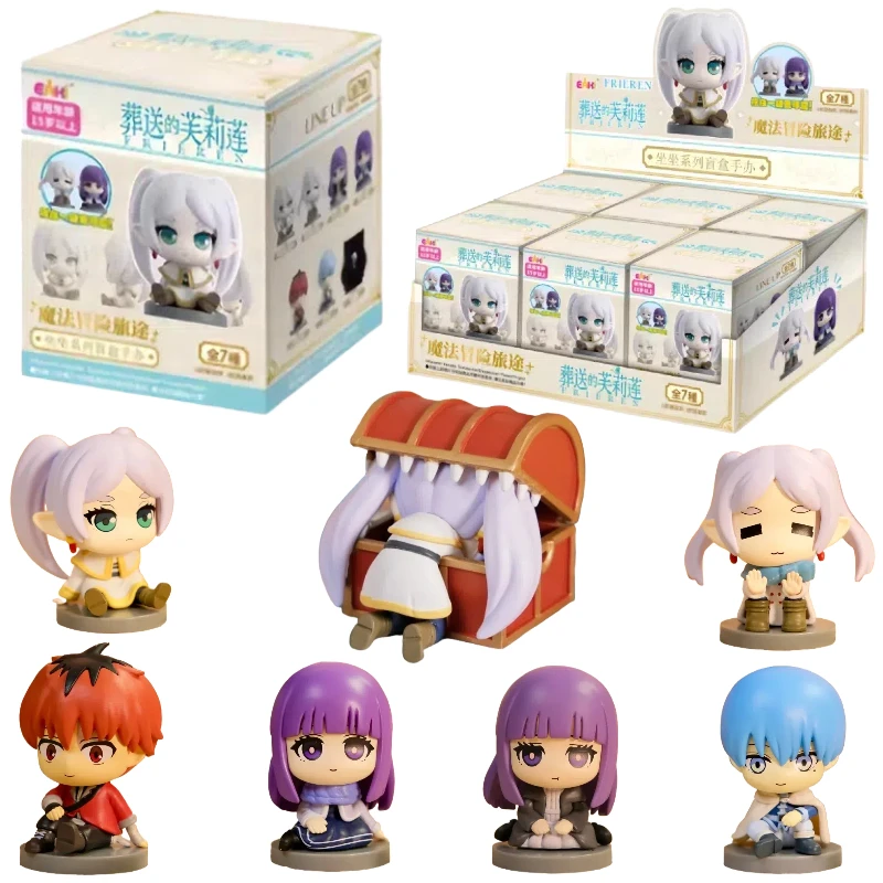 

Подлинная серия Frieren Beyond Journey's End Sitting, слепая коробка, Q-версия, фигурки, модель Kawaii, коллекционная аниме, декор для стола, подарки