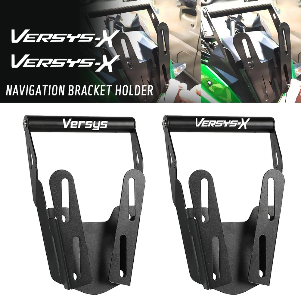 

2025 FOR KAWASAKI Versys250 Versys300 Navigation Bracket Mount Smartphone GPS Holder VERSYS X300 X250 X-300 2017-2020 2023 2024