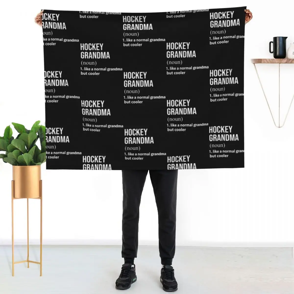 hockey grandma like a normal grandma but cooler Throw Blanket Polar Cute for winter Plush Decoratives Blankets