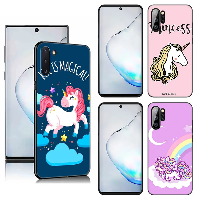 Cute Cartoon Unicorn Case For Samsung M30 M31 S Note 10 20 M04 M13 M32 4G M14 M23 M33 M34 M42 M52 M53 M54 5G M11 M12 M21 M22 M51