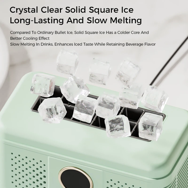12V/220V Portable Mini Ice Maker for Car Home Dorm Office Camping Automatic Cube Ice Making Box Small Compact Ice Machine view 6