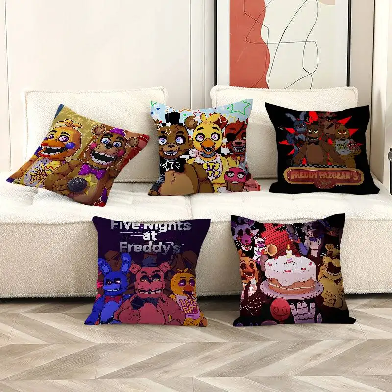 F-FNAF Five-nights-At-Freddys Personalized Pillow Cover Kids Bedroom Wild Party Decor Pillowcase kid Birthday shower Gift