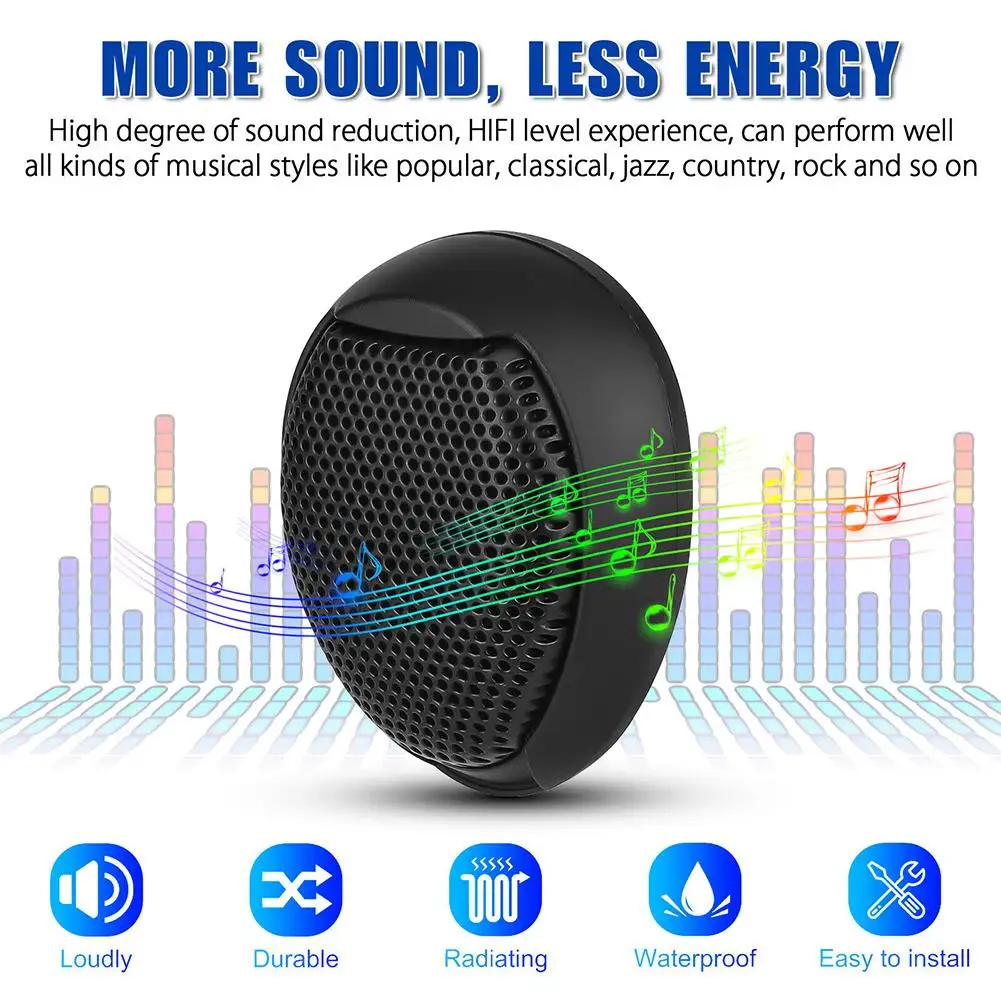 1000w Universal Car Dome Tweeter Waterproof Rust-proof Super Power Noise Reduction Hifi-level Audio High Frequency Speaker