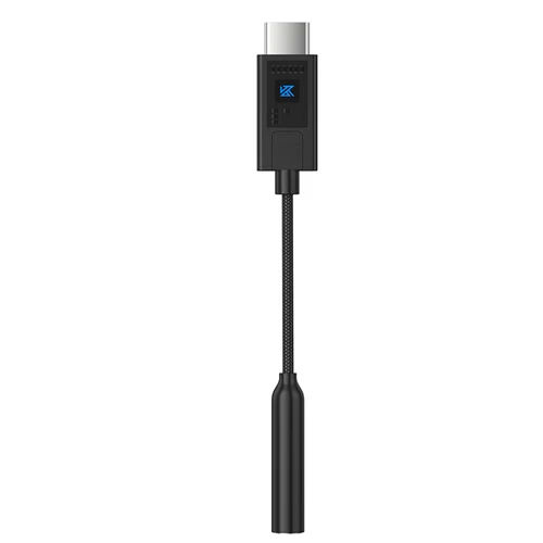 Imagen 2 del producto Amplificador de decodificación DAC portátil KZ AM02, adaptador de Audio USB C a 3,5mm con sintonización EQ profesional de 4 etapas