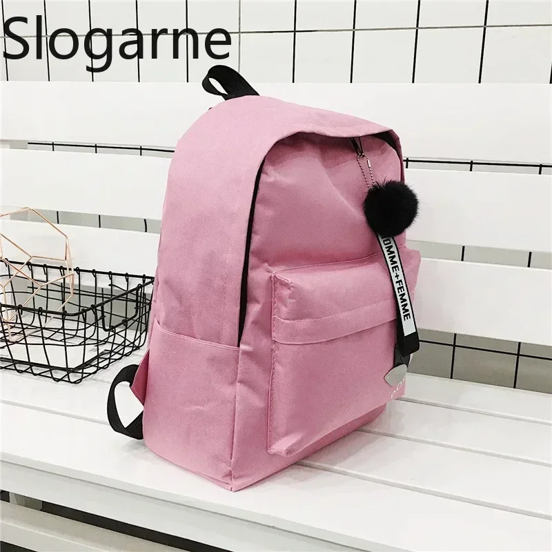 Printed Leaves Backpack Women Large Capacity Rucksack Zipper Portable Knapsack Female Shoulder Bag Travel Bag Students Schoolbag