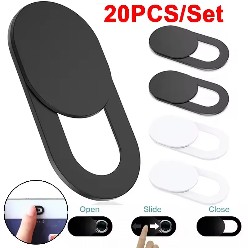 Cubierta de plástico para cámara, cubierta deslizante con imán para obturador, cámara web para IPad, tableta, Web, portátil, Pc, cámara, lentes de teléfono móvil, pegatina de privacidad
