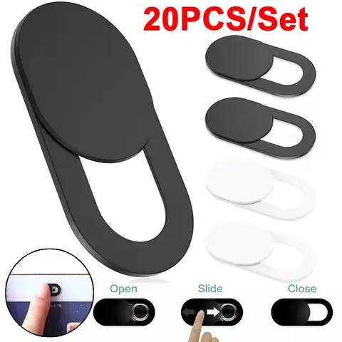 Plastic Camera Cover Sluiter Magneet Slider Webcam Cover voor IPad Tablet Web Laptop Pc Camera Mobiele Telefoon Lenzen Privacy Sticker