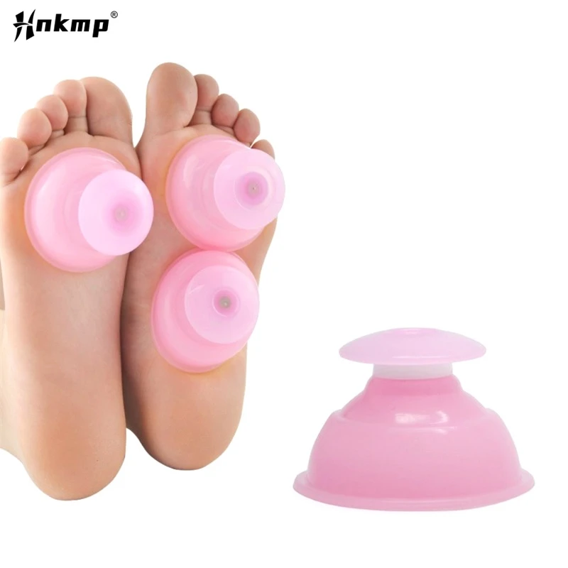 1Pc Vacuum Silicone Cup Body Massager Anti Cellulite Vacuum Cans Silicone Suction Cups Back Neck Body Massage Helper