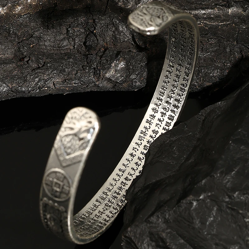 ZAKOL Hiphop Rock Feather Wing Cuff Bracelets For Men Boys Silver Color Metal Wristlet Bracelets Festival Jewelry Gifts