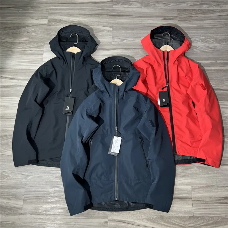 

Водонепроницаемая дышащая мужская уличная повседневная куртка с капюшоном, сменная модель, ветрозащитное пальто ell, модное городское длинное пальто...