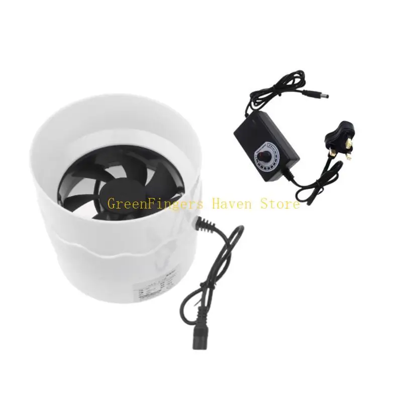 

F68D Линейный воздуходувка 4-дюймовый вентиляционный вентилятор Воздухоотводчик Линейный морской трюмный мощный вентилятор для