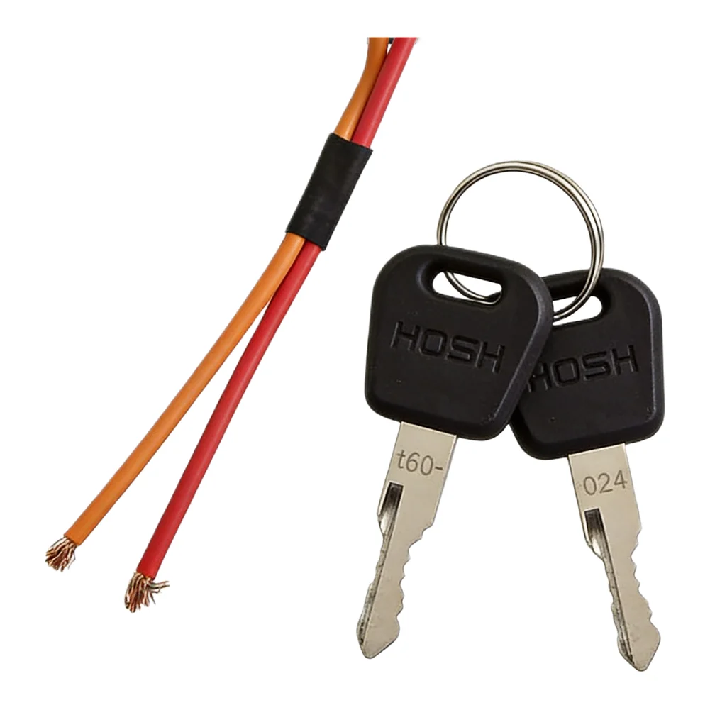 1 Set Safety Lock Motorcycle Electric Bike E-bike Battery Pack Box Lock W/2 Key Black And Silver Bicycle Components