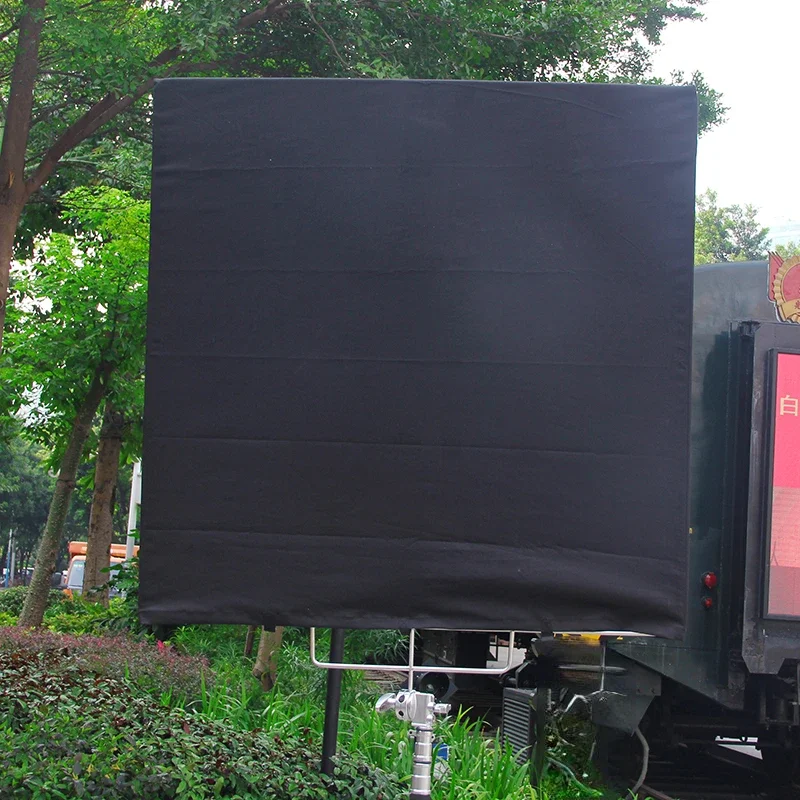 Large square film and television photography flag frame 4X4 stainless steel flag frame 120x120 black and white flag set soft
