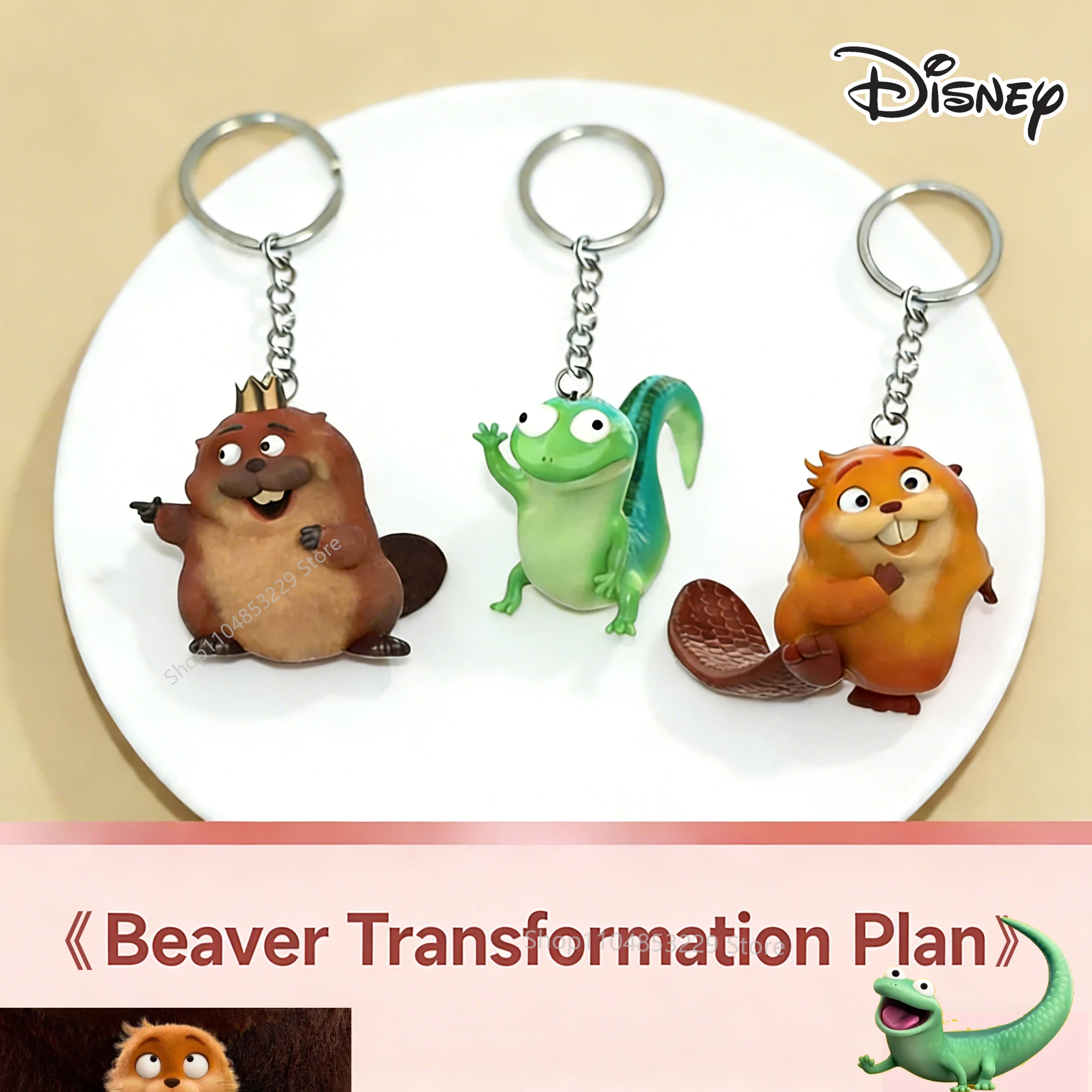 

Disney Hoppers Acrylic 2D Figure Keychain, Cute Cartoon Bag & Car Decoration, Trendy Fashion Accessories, Birthday Gift for Kids