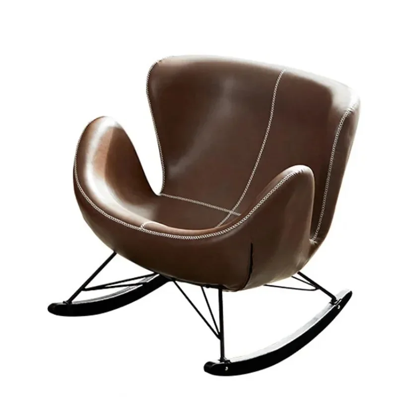 Italian minimalist leisure rocking chair living room balcony home leisure single snail sofa chair bedroom lazy designer