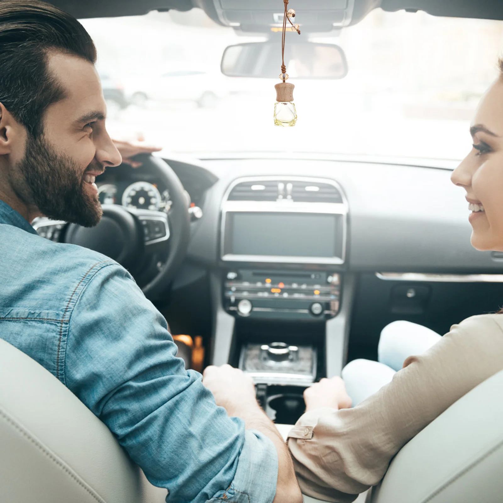 

3Pcs Car Bottle Pendant Small Refillable Bottles for Essential Oils Creative Design Good Mood Perfect Gift Idea