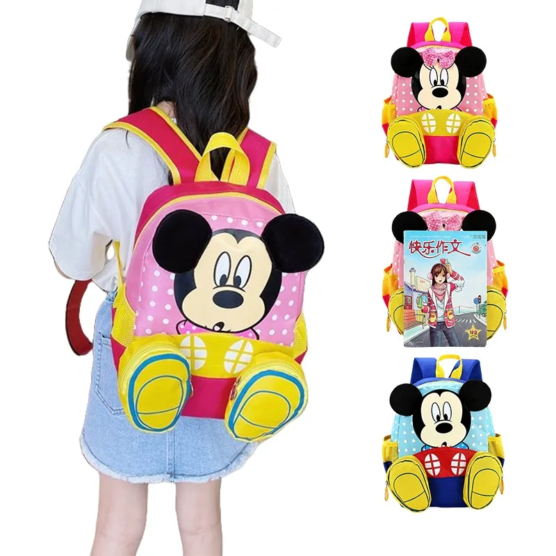

Disney Mickey and Minnie Backpacks Student Pack Children's Boys and Girls Aged 3-5 To 6 Travel Fashion Cute Anime Versatile