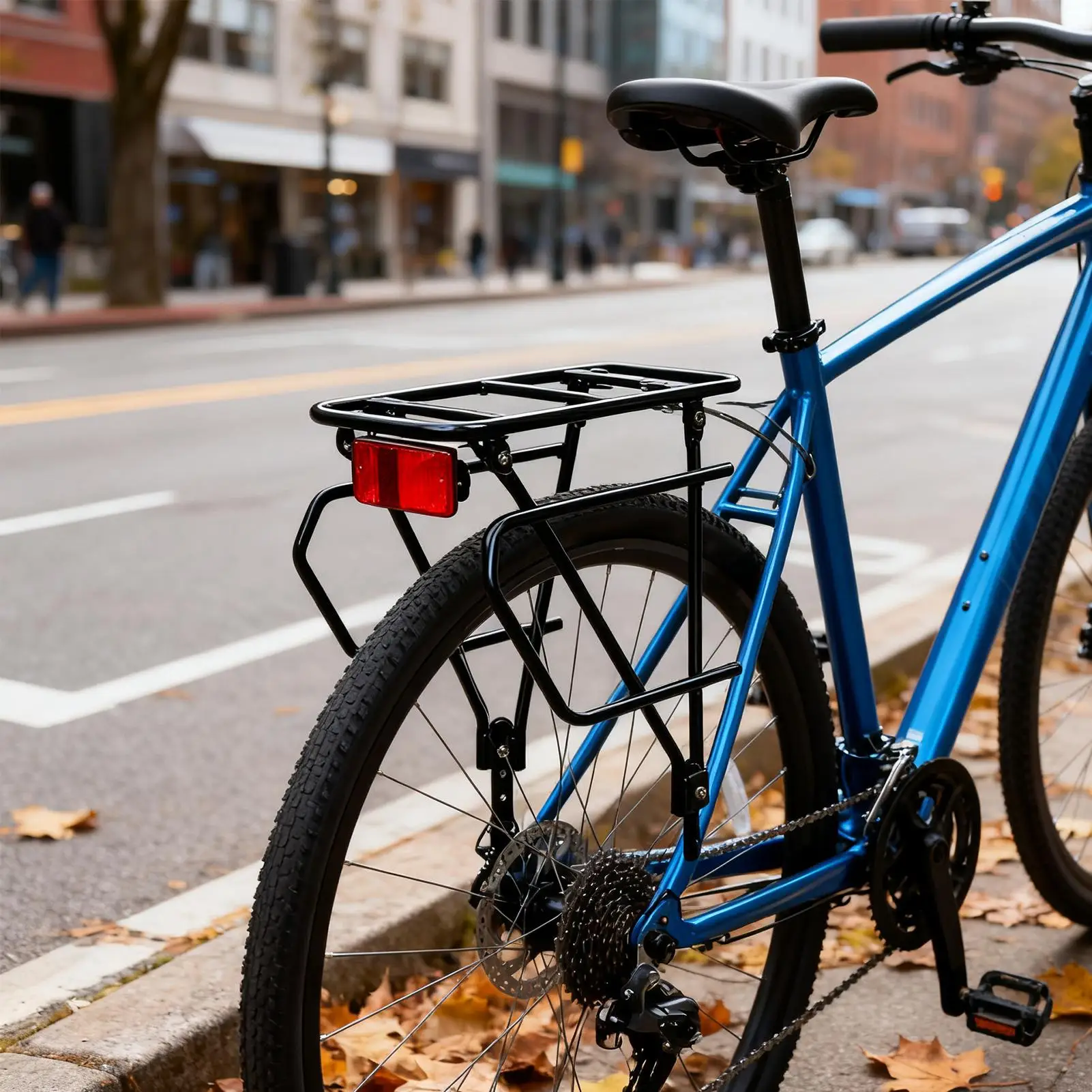 

Rear Bike Rack Telescopic with Reflective Logo Bike Rack Rear Cargo Carrier for Luggage Road Mountain Cycling Commuting Night