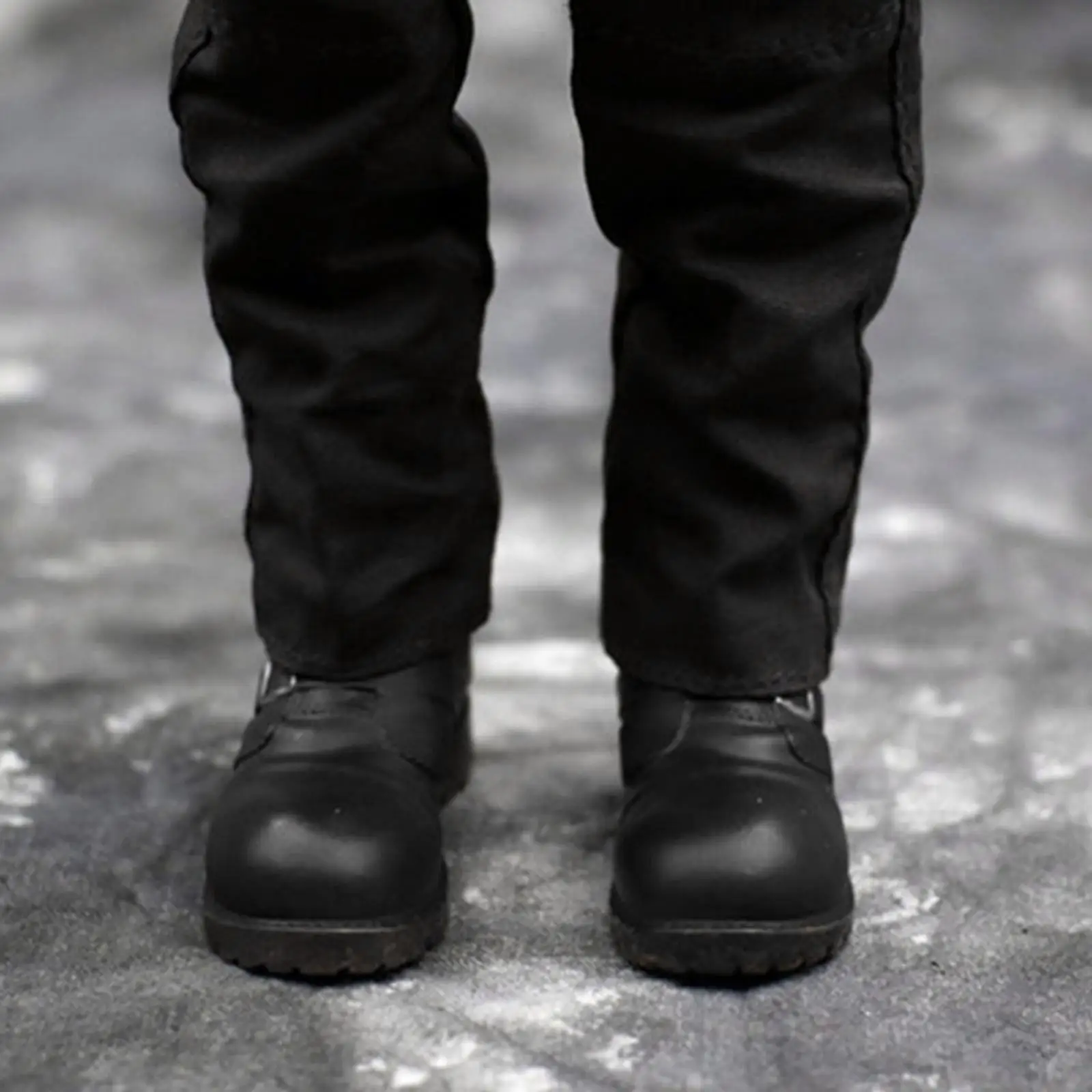 

Mini 1/6 Male Shoes Model Middle Combat Boots for 12" Figure Body Model