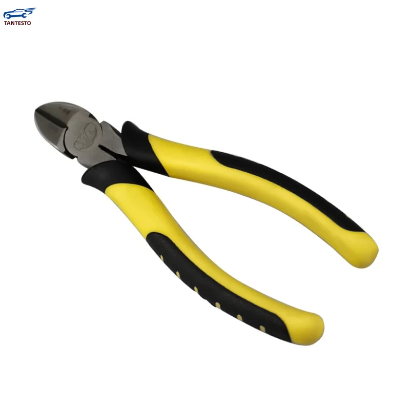 Tang Oblique 6 Inci, Tang Mulut Miring, Peralatan Perbaikan Mobil, Hemat Tenaga, Nosel Mulut Terbuka Sebagian, Tang Mulut Terbuka Sebagian