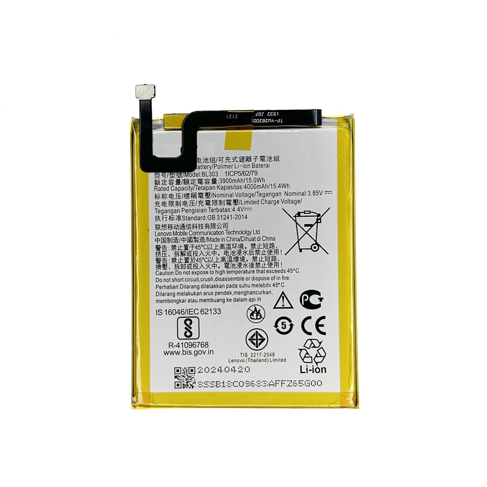 Genuine Replacement BL303 4000mAh battery For Lenovo A6 Note  L19041 PAGK0027  PAGK0027IN Phone Batteries+FREE Kit Tools