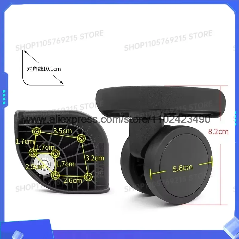 for HZW003 Universal Wheel Parts Replacement and Adaptation for Mi Home Luggage Repair Trolley Wheel Pulley