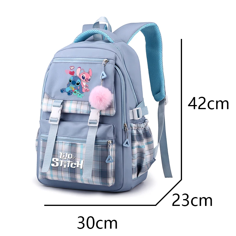 Disney Lilo plecak z motywem Stitch dla uczennicy plecaka z powrotem do szkoły podróżniczej nastolatek Bookbag plecak sportowy kreskówki