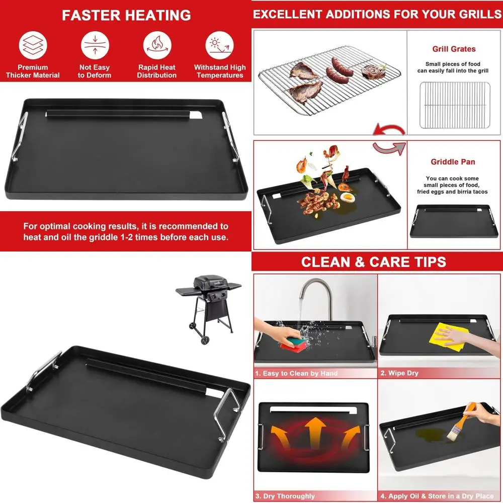 

Universal Griddle for Charbroil Classic 280 2-Burner Grills - Models 463672817, 463672817-P2, 463613717, 463647018