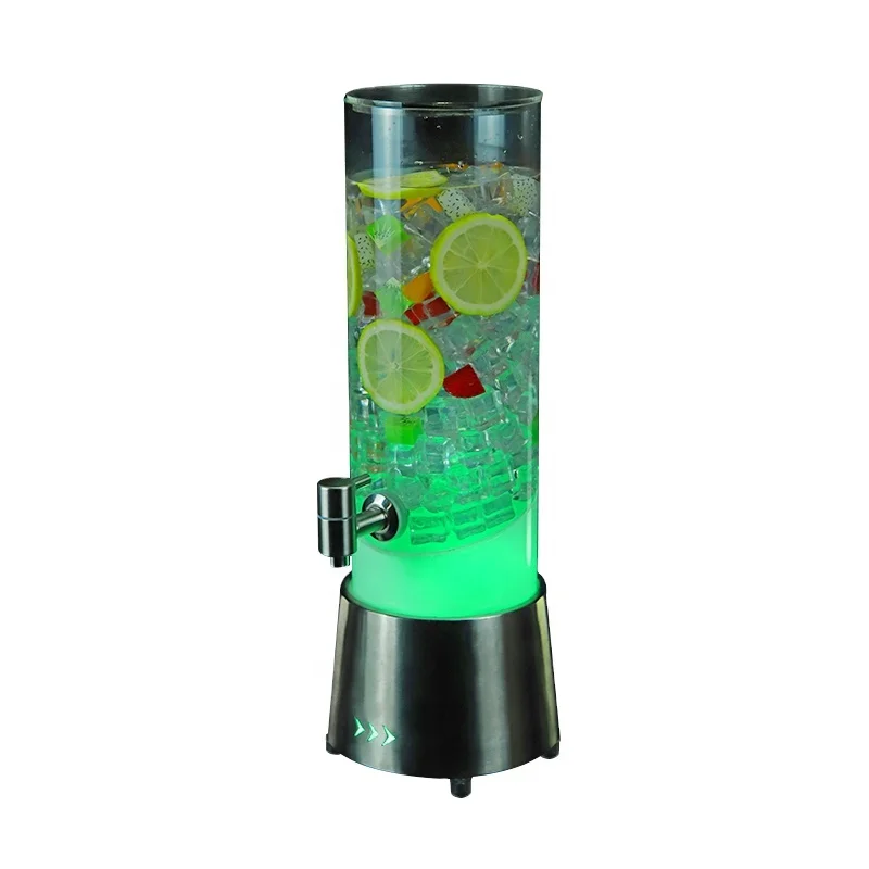 

Portable Color LED Beer Tower Beverage Juice Dispenser Novelty Bar Nightclub Supplies