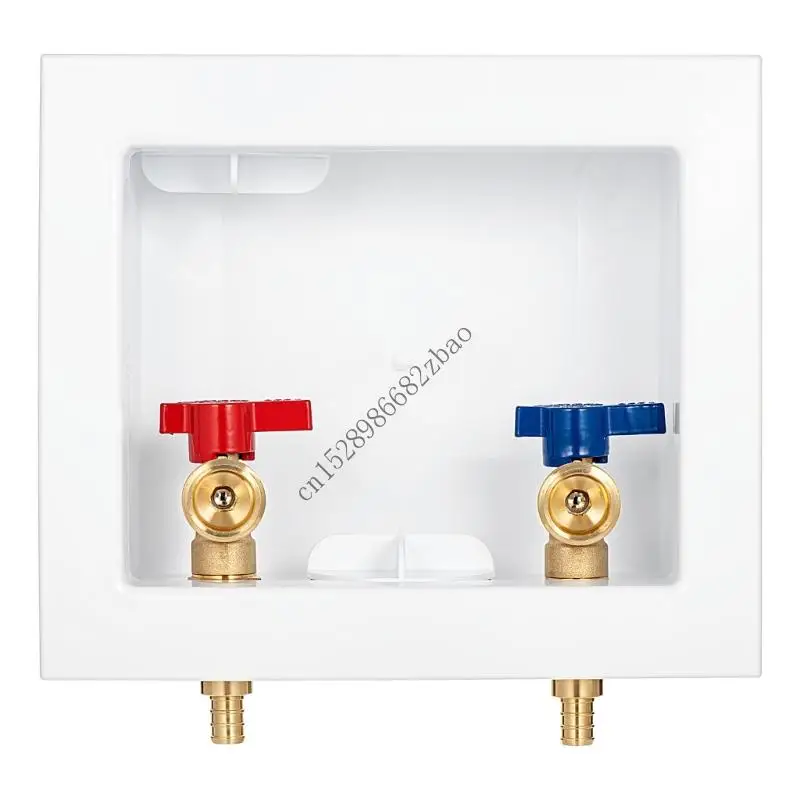 

H7EA Steel 1/2inch Washing Machine Outlet Box Corrosion Resistant Framework Effective Assembly for Laundry Room Piping Use