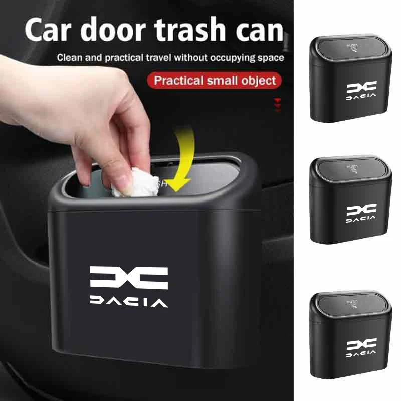 Car Stickers Door Trash Can Garbage Case Waste Tools Storage Box Accessories Sticker For Dacia Duster Logan Sandero Lodgy Dokker view 4