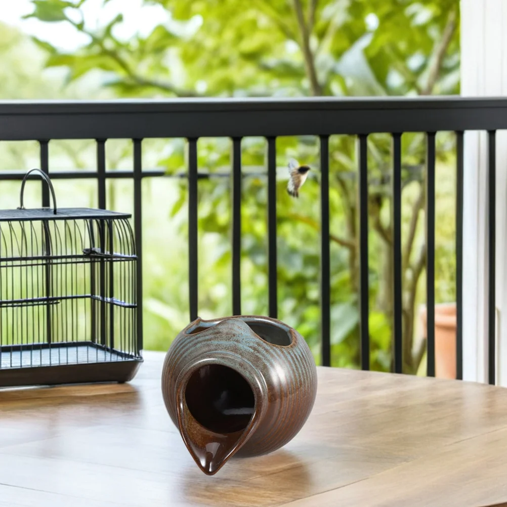 

Multipurpose Ceramic Fountain Jar for Garden Water Feature Fish Tank Oxygenation DIY Landscape Decor Indoor Outdoor Tranquil