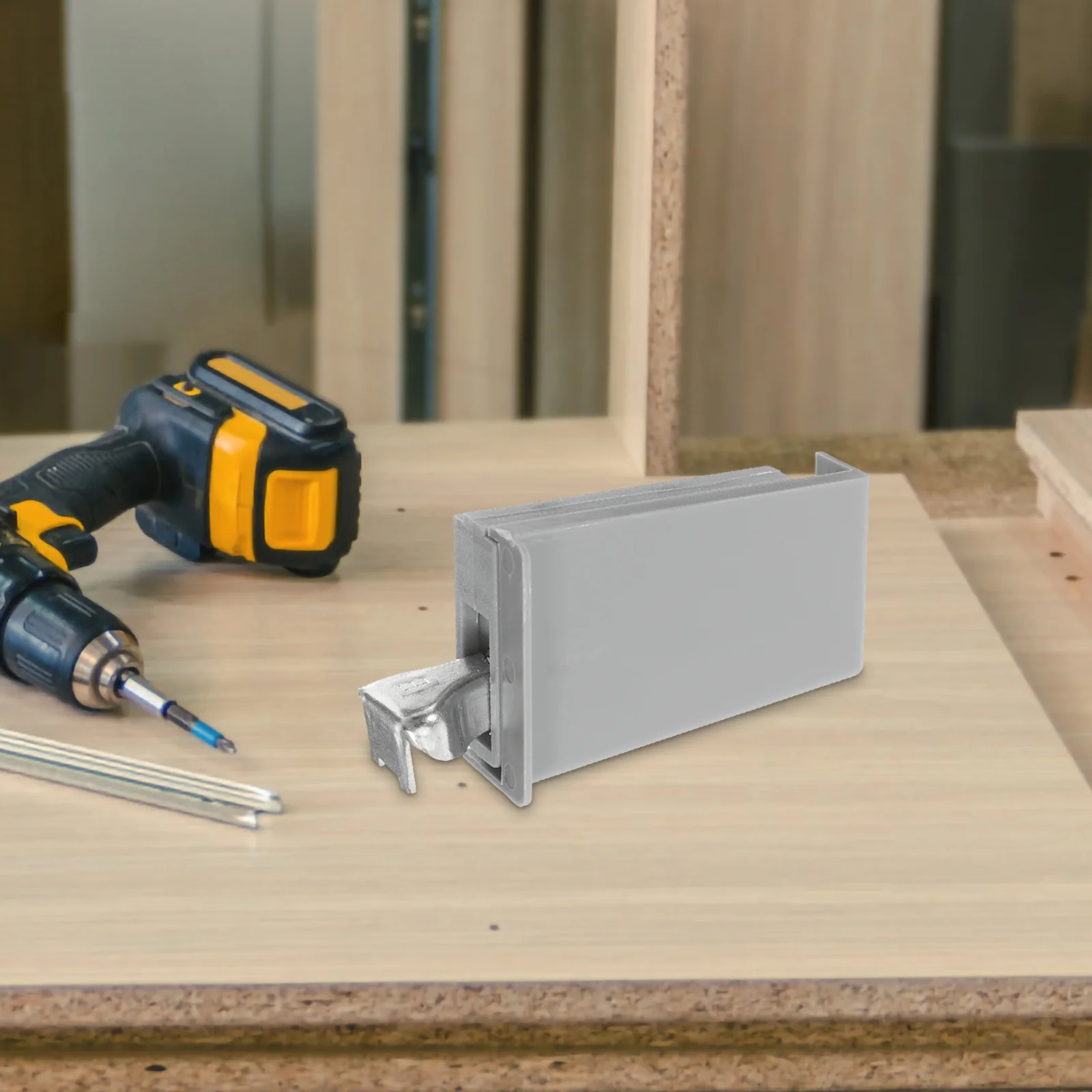 Conector colgante de sujeción oculta de alta resistencia para puertas de armarios de cocina, bisagras ocultas de Cierre Suave, bisagras de gabinete sin marco, 2 uds.