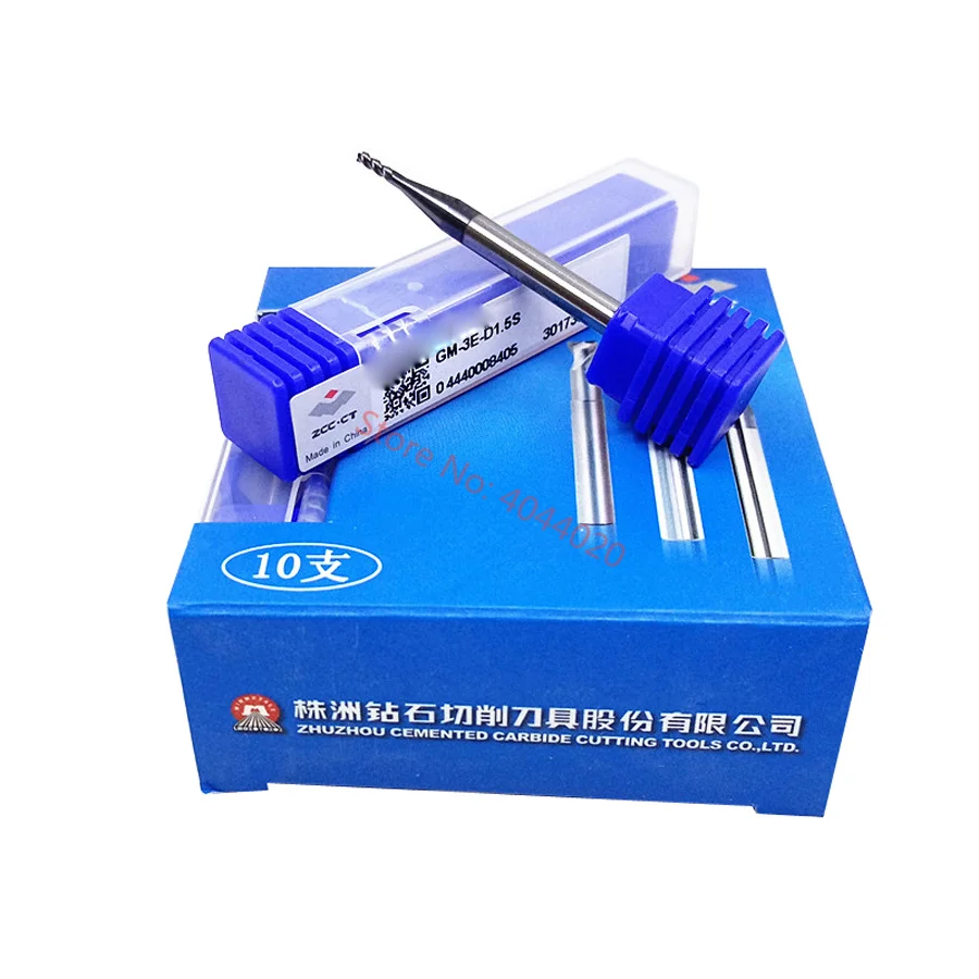 ZCC.CT GM-3E-D1-D16 CNC End Mill Milling Cutter TiAIN Coated Solid Carbide 3 Flute 1-16mm End Mill milling Cutter