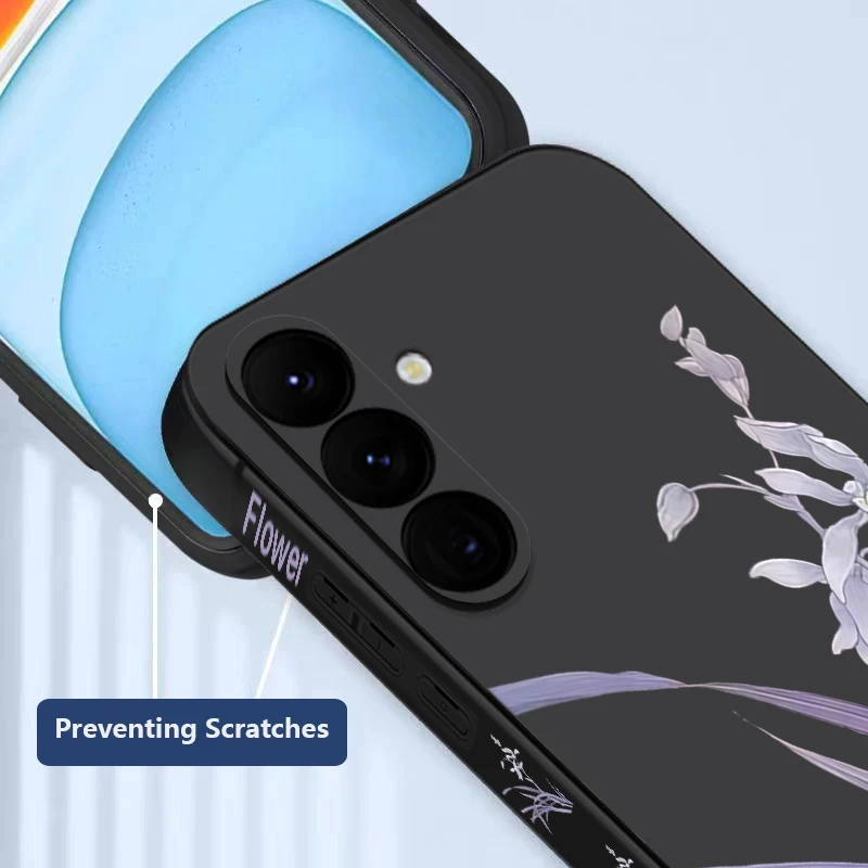 حافظة لهاتف سامسونج جالاكسي S24 S25 FE S25 S23 S22 Ultra A17 A56 A16 A55 A25 A15 A36 A35 5G الأرجواني السحلية طباعة لينة غطاء من البولي يوريثان #3