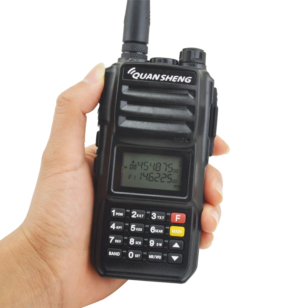 Walkie Talkie Quansheng TG-UV2Plus VHF136-174MHz UHF400-470MHz Dual Band 10W 200CH FM Radio with 4000mAh Battery TG-UV2 Plus