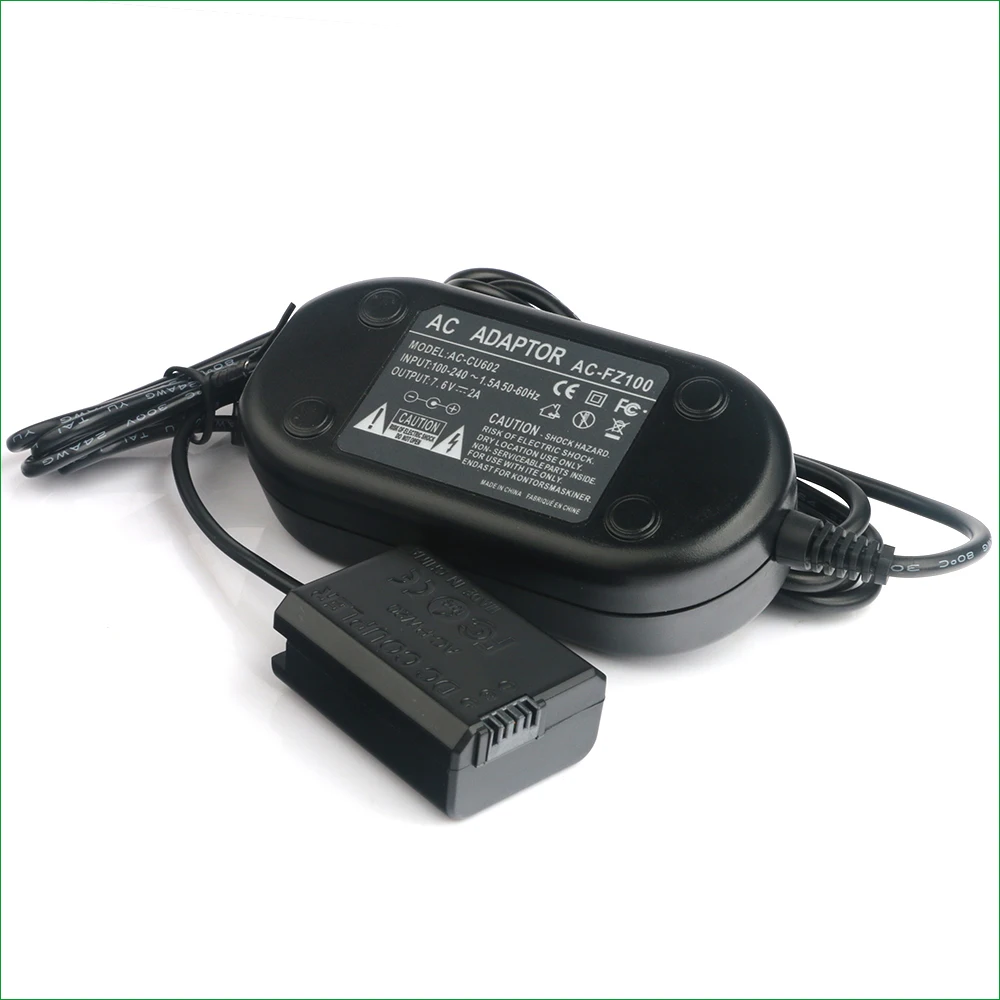 AC-PW20 NP-FW50 Dummy Battery AC Power Supply Adapter DC Coupler kit for Sony ILCE-7RM2 ILCE-7SM2 ILCE-7M2 ILCE-QX1 ZV-E10