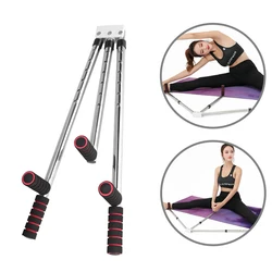 Ensanchador de piernas de 3 barras, máquina de estiramiento dividida ajustable de acero inoxidable, equipo de entrenamiento de flexibilidad, ejercicio de baile y Yoga en casa