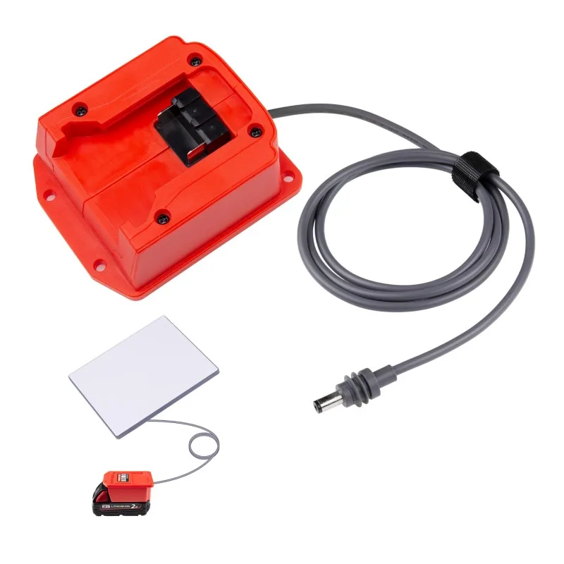 

Portable Mini Power Adapter Compatible with For Makita/Milwaukee 18V Li-ion Batteries DC Power Cable for Outdoor and Emergency