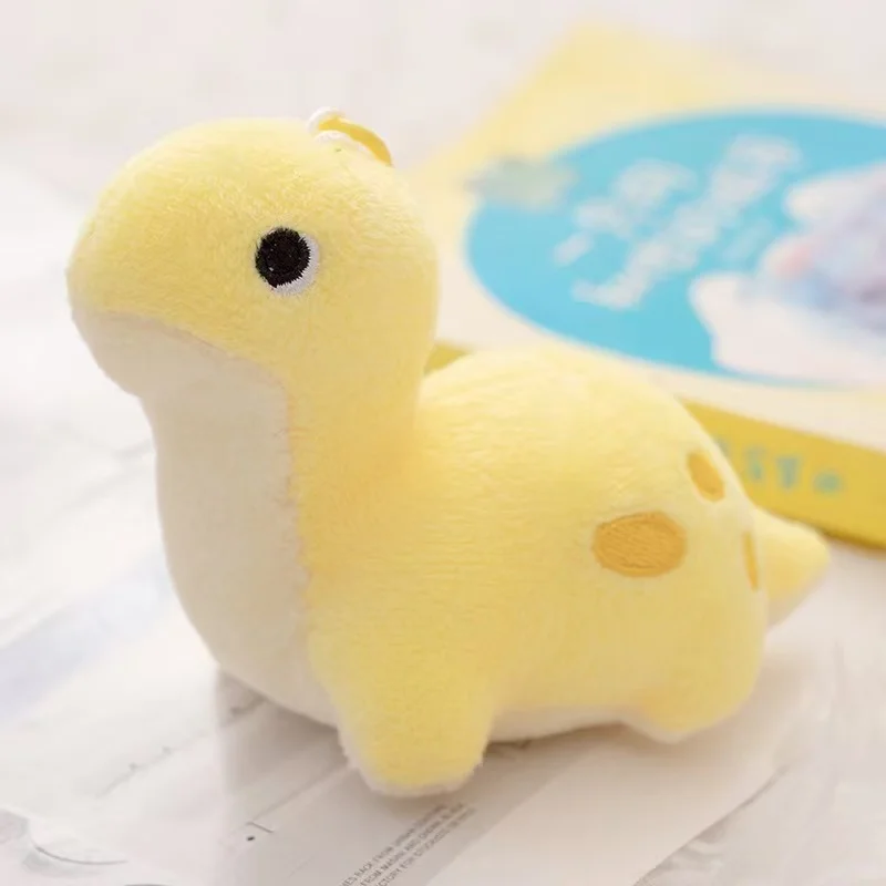 Muñeco de dinosaurio de simulación de 10/20 cm, colgante para mochila, juguete de peluche relleno, regalo de Anime de dibujos animados para novia, muñeca bonita y divertida