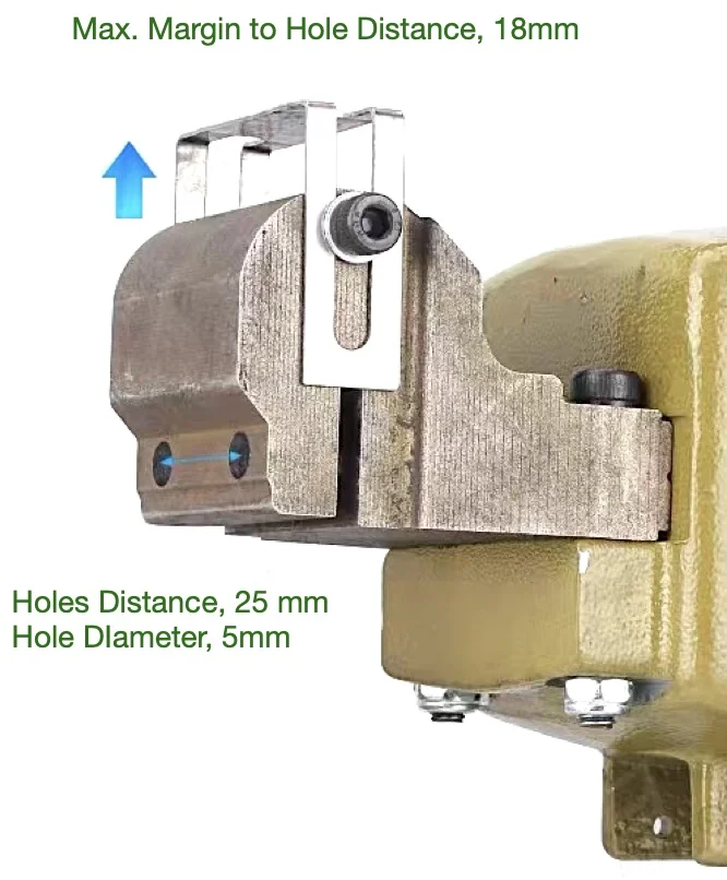 TY17305B Pneumatic Double Hole Puncher Hinge Boring Tools 5 mm dual holes punching for hinges