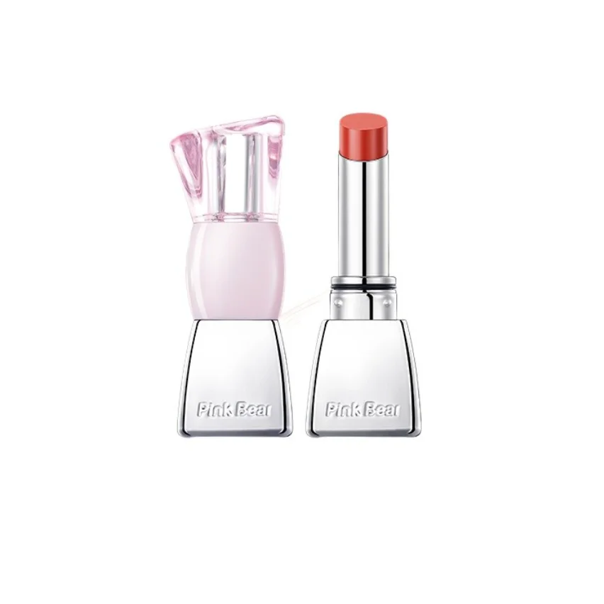 

Pinkbear Butterfly Bow Mouth Lip Glaze Увлажняющий зеркальный блеск для губ для женщин Веганский увлажняющий бальзам для губ Стойкая помада