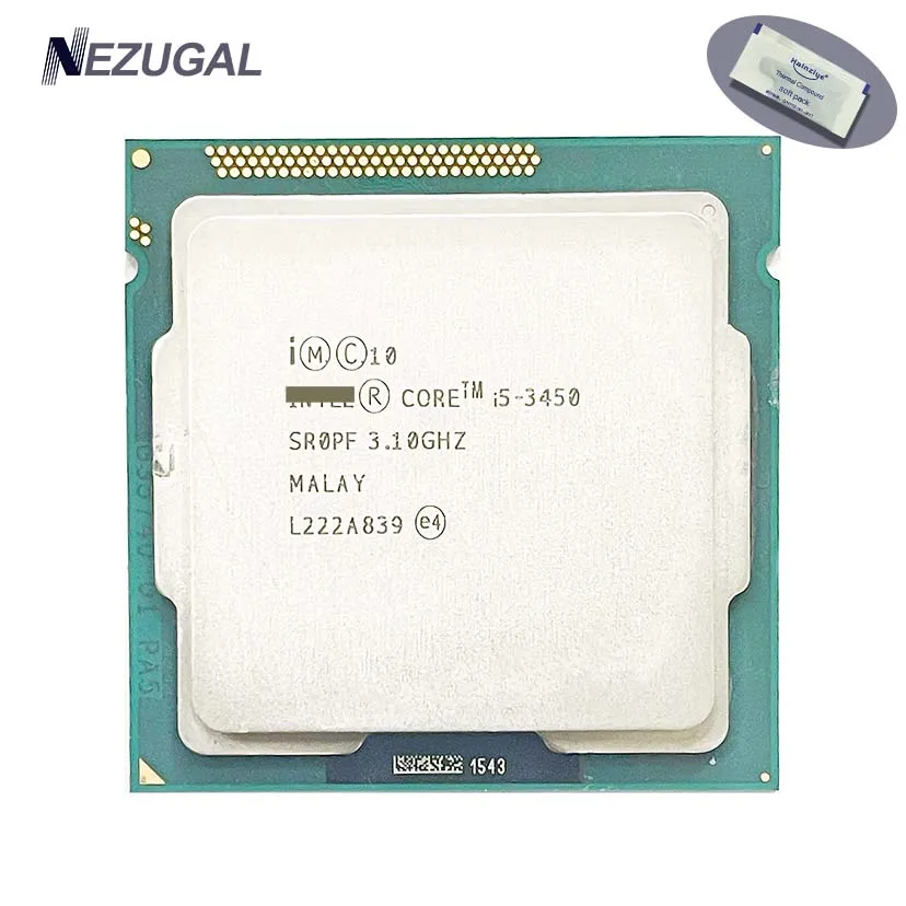 Processador do processador central da linha do quadrilátero do núcleo, i5 3450, 3.1 GHz, L2 = 1M L3 = 6M, 77W, LGA 1155