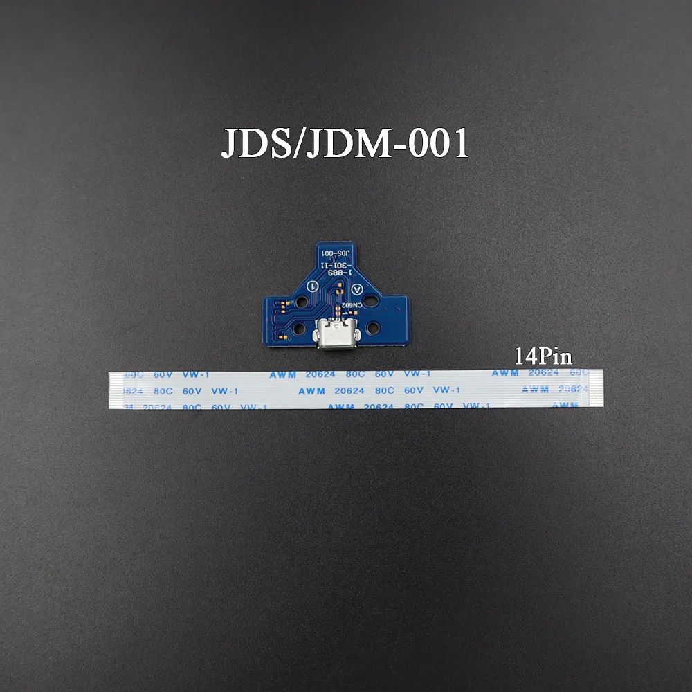 For PS4 Controller Micro USB Charging Board Port Socket Jack Dock 12Pin 14Pin JDS 001 011 030 040 055 Connector Cable