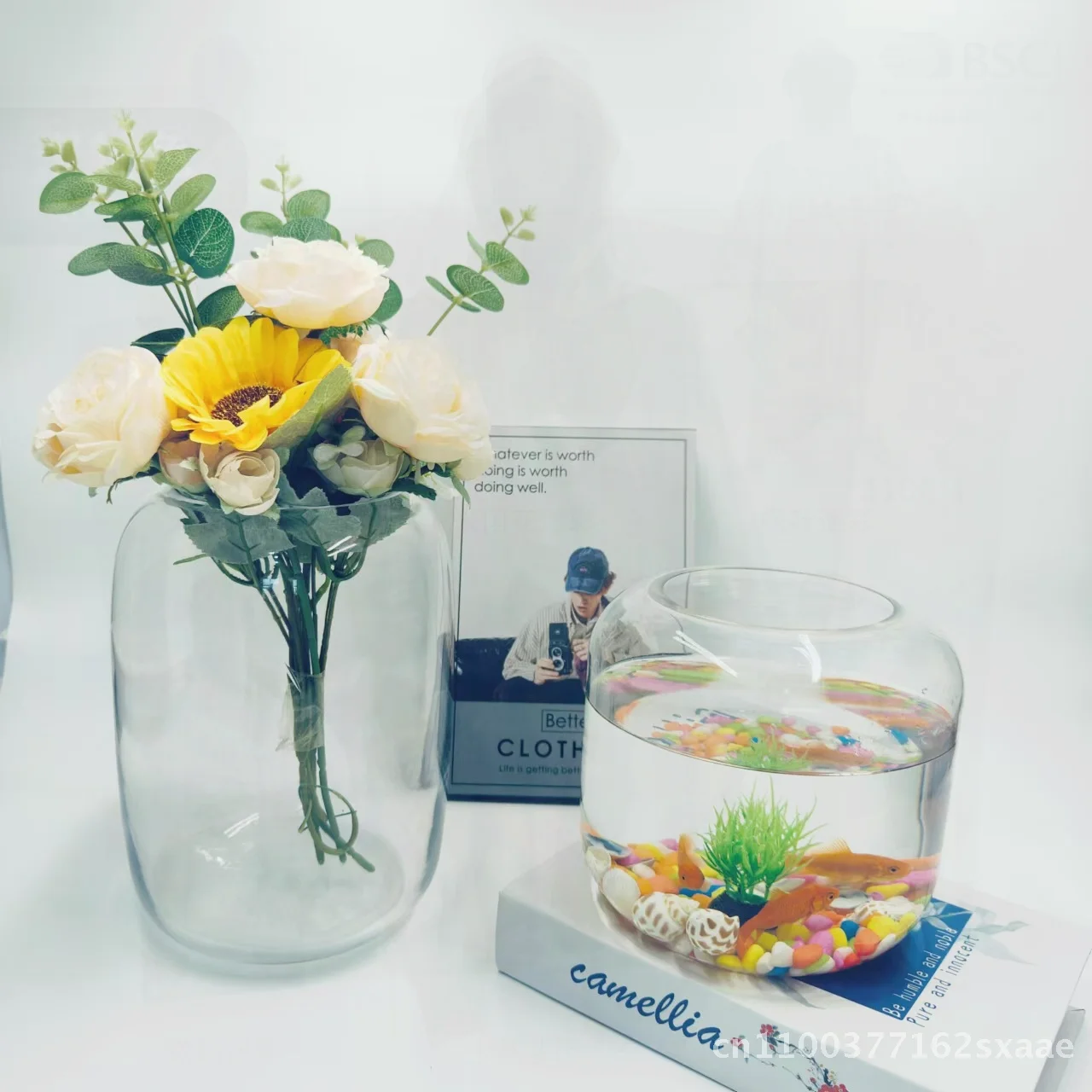 

Декоративная прозрачная стеклянная ваза, простые цветочные украшения, гидропонный аквариум, микропейзаж, держатель для растений для гостиной