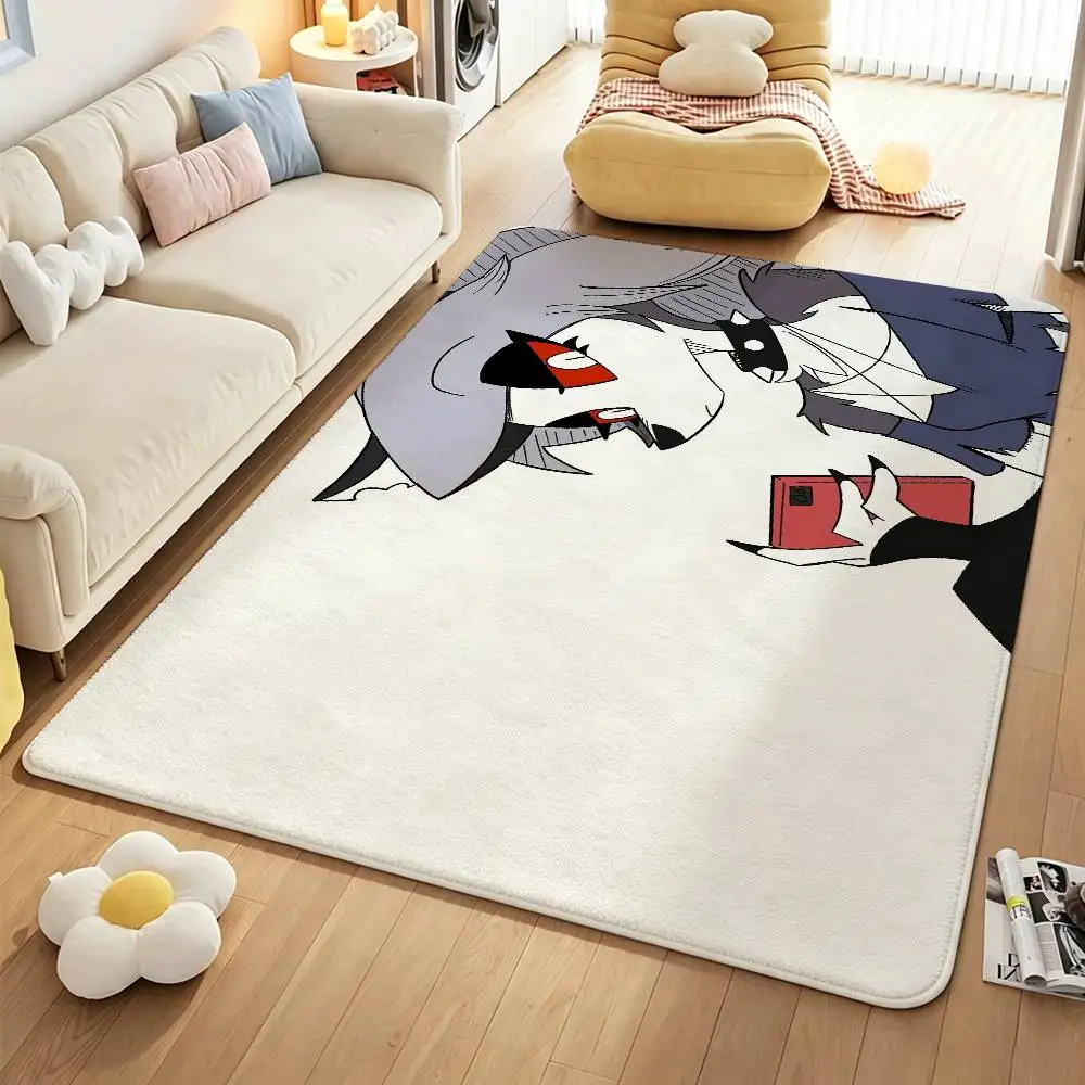 L-Loona H-Helluva Boss Short Plush Anti-Slip Rug Soft Machine Washable Floor Mat Home Decor