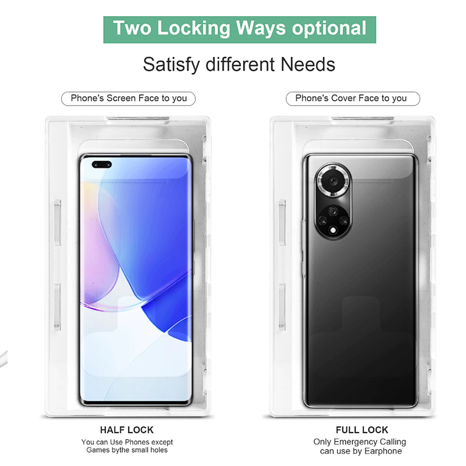 Caja de bloqueo de teléfono con autocontrol, caja de bloqueo de seguridad Universal para todos los teléfonos, casillero electrónico, regalo para padres, bloqueo de teléfono lejos