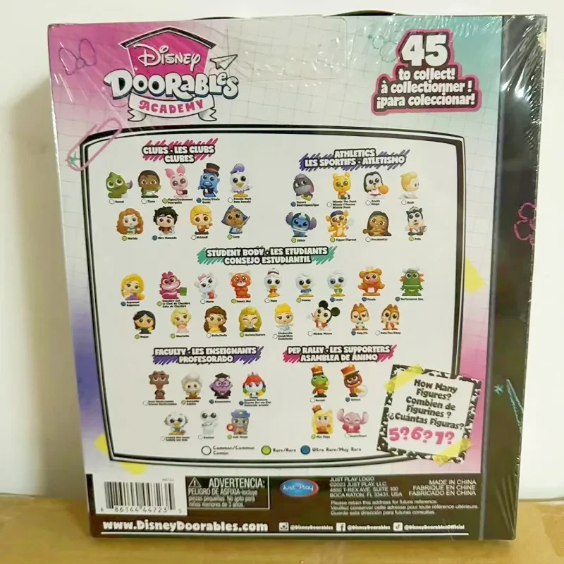 Disney Doorables Academy Series Campus Crew Pack Model Cute Glass Big Eyes Blind Box Toys Collect Ornaments Kids Gifts