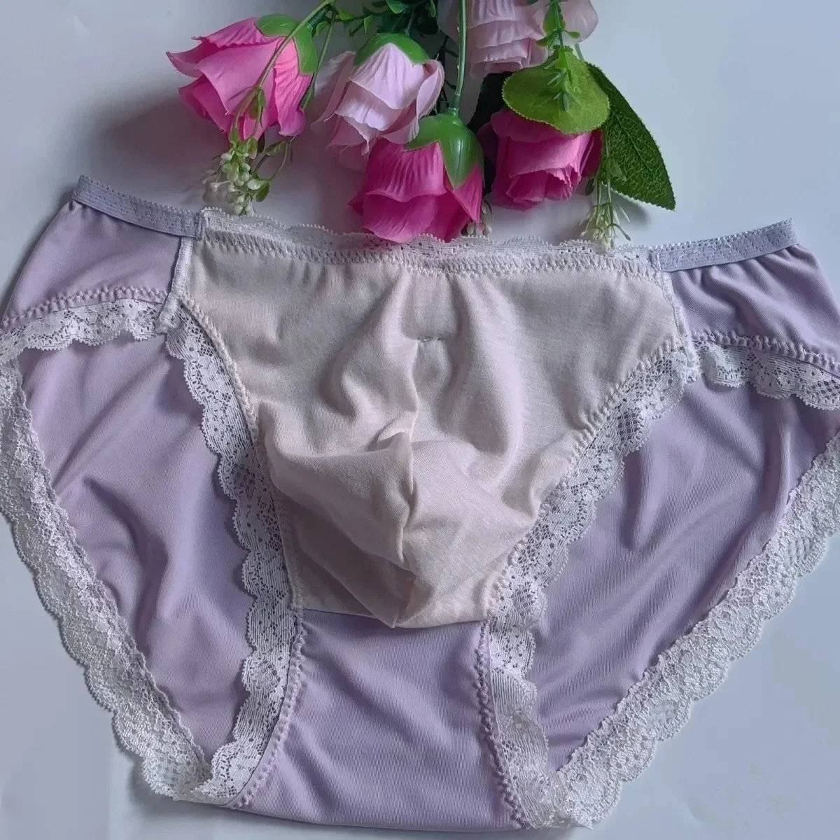 Man's Lace Flower Panties Live Show Dance Private Party DJ Club Bar FKK Harajuku